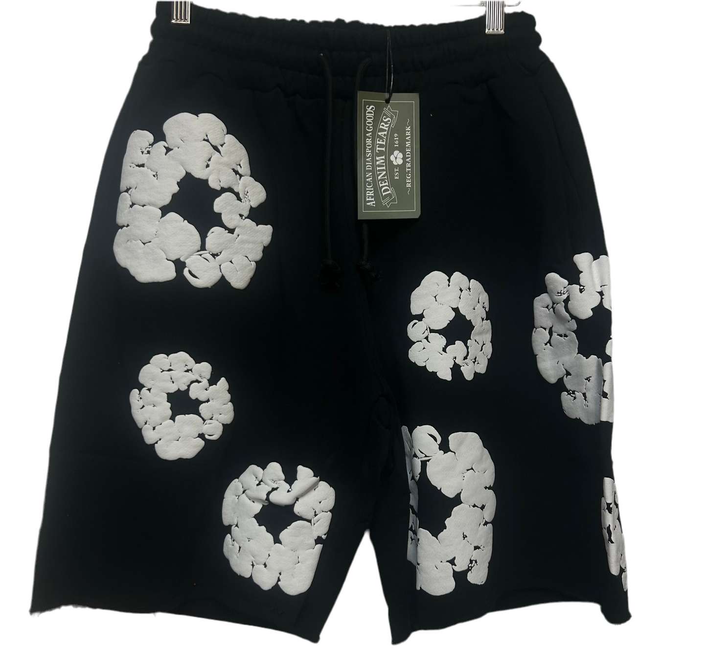 BLACK DENIM TEARS SHORT