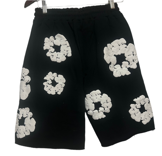 BLACK DENIM TEARS SHORT